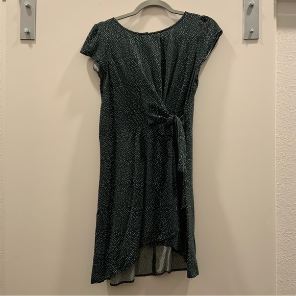 LOFT | Dresses | Loft Green Polka Dot Dress | Poshmark